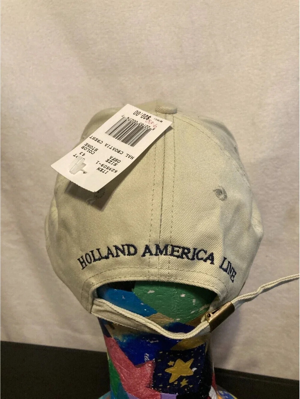 Oakley 62960-1 Croatia Crest Cotton Baseball Cap Stone Beige Embroidered origina